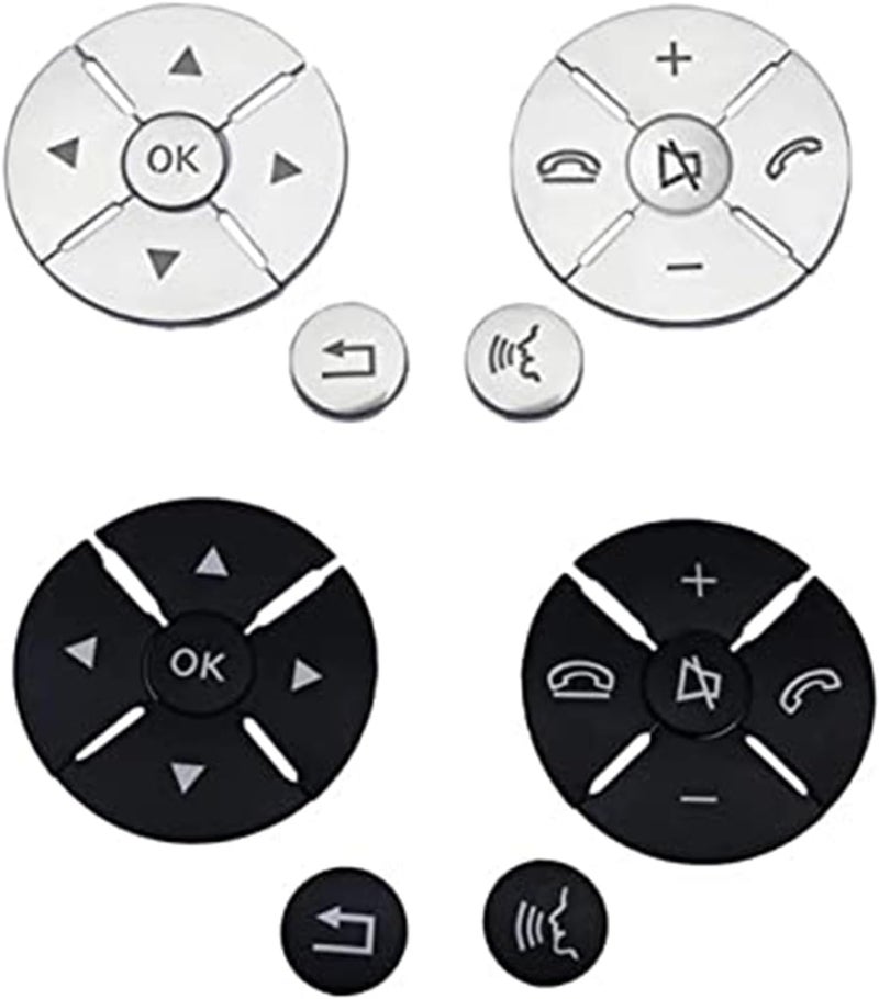 Vuzmode Steering Wheel Button Sticker Set for Mercedes E Class - Image 2