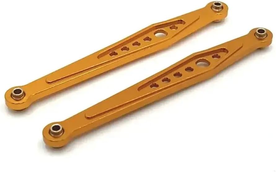 Generic Yellow Metal Rear Link Tie Rod Upgrade Parts For 1 12 Scale RC ...
