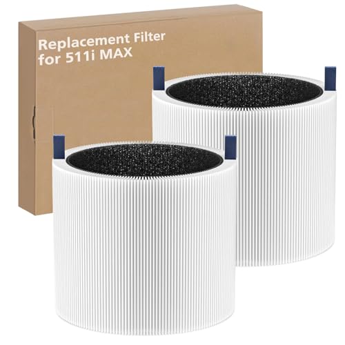 isingo 2-pack 511i MAX Replacement Filter Compatible with BLUEAIR HEPASilent Air Cleaner, Blue Pure F5MAX, Model Blue Pure 511i Max - Image 1
