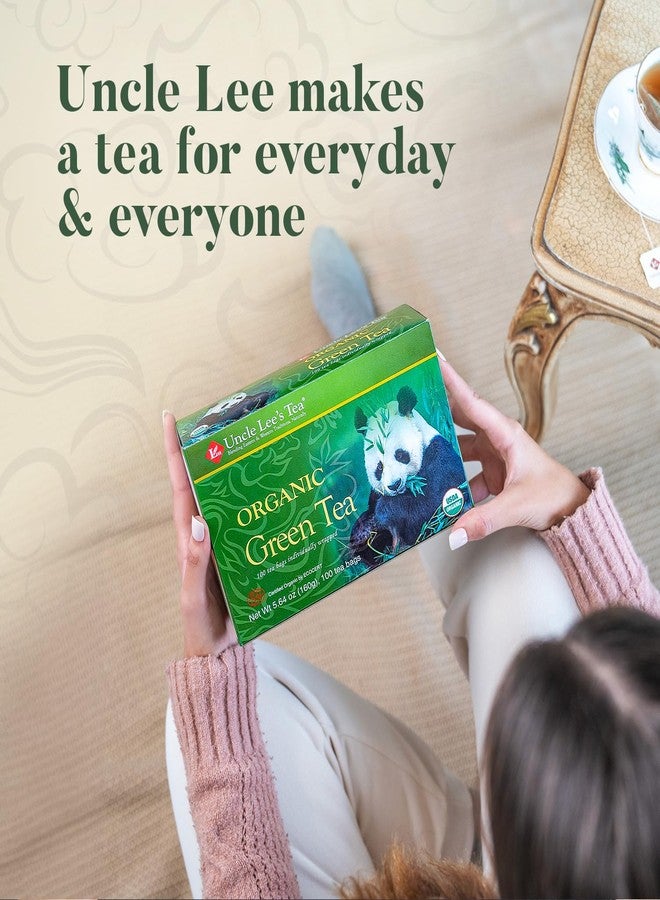 Uncle Lee's Tea Organic Green Tea, 100-Count Box (Pack of 4) - Image 4