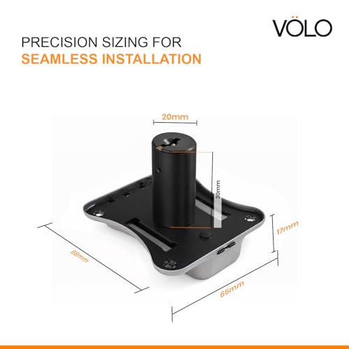 Volo Furniture Cupboard Lock – 30mm Black Safety Lock for Drawers, Cabinets, Wardrobes, and Almirahs – Home & Office Use - Image 2