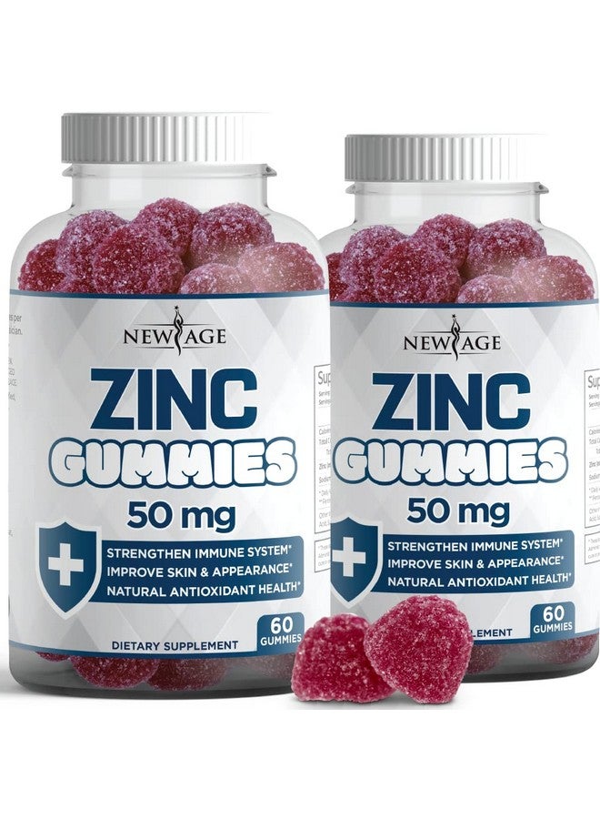 New Age Mmies 2 Pack 50Mg High Immune Booster Zinc Supplement Immune Defense Powerful Natural Antioxidant Nongmo By New Age 120 Count - Image 1