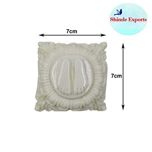 SHINDE EXPORTS Marble Charan Paduka for Puja (Design 13) - Image 5