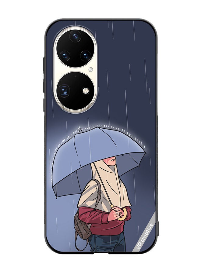 VR CREATIVE Protective Case Cover For Huawei P50 Pro Rainy Days Design Multicolour - Image 1
