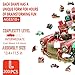 Artipuz Christmas Wooden Puzzles for Adults Crazy Christmas Wooden Puzzle Unique Shape Wood Jigsaw Puzzle for Adults Wood Puzzles Adult Gifts for Family Wall Art Home Decor 200pcs 134 115in L - Image 4