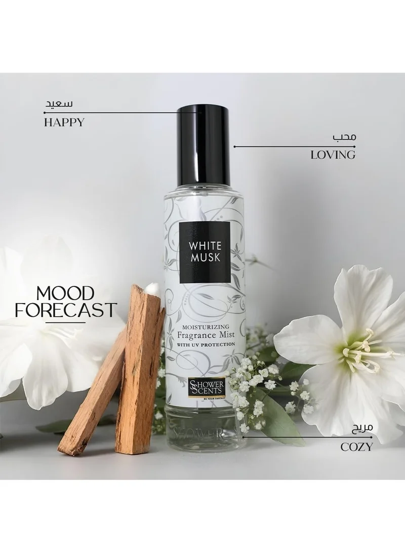 Shower Scents Shower Scents White Musk moisturizing fine fragrance body mist  250ml
