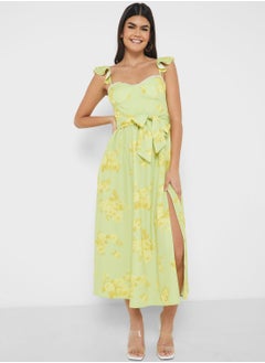 ELLA Strappy Dress In Print  - Image 4