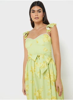 ELLA Strappy Dress In Print  - Image 3