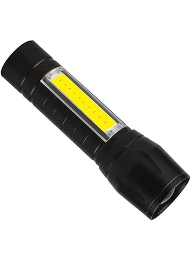 مصباح يدوي صغير قابل لإعادة الشحن عبر USB، عالي السطوع مع ضوء جانبي، للتخييم والاستخدام المنزلي. - Image 1