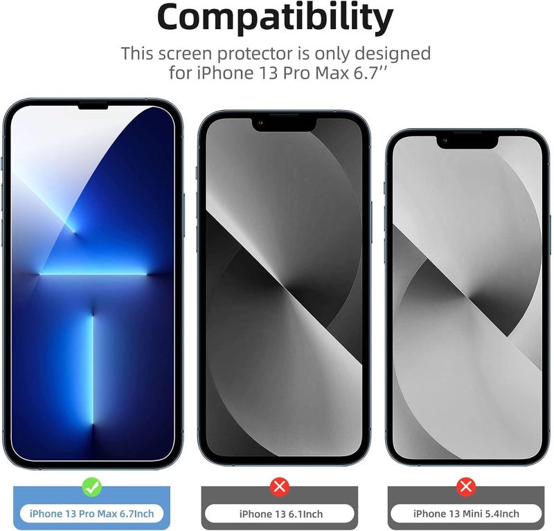 Cotbolt Tempered Glass for iPhone 13 Pro Max/iPhone 14 Plus Tempered Glass Screen Protector with (Easy Installation Kit) Anti Scratch, Bubble Free - Image 4