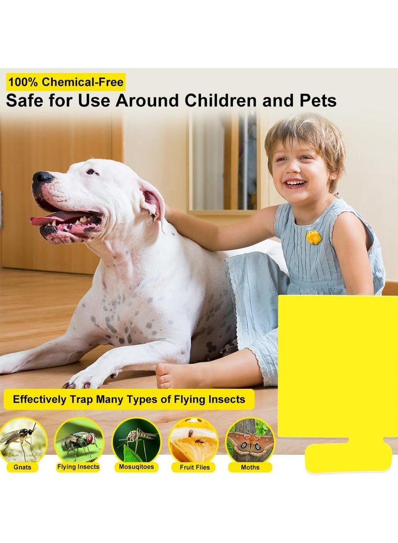 Excefore Flying Insect Trap Refill Kit 24 Pack Indoor Plug-in Fly Trap Refill Sticky Glue Cards Safe Non-Toxic Flying Insect Catcher Sticky Refill Kit for Flies Gnats Moths and Other Insects - Image 3