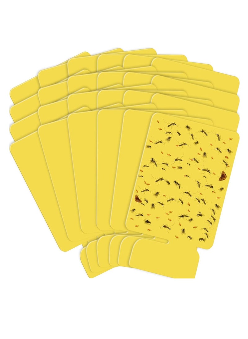 Excefore Flying Insect Trap Refill Kit 24 Pack Indoor Plug-in Fly Trap Refill Sticky Glue Cards Safe Non-Toxic Flying Insect Catcher Sticky Refill Kit for Flies Gnats Moths and Other Insects - Image 1