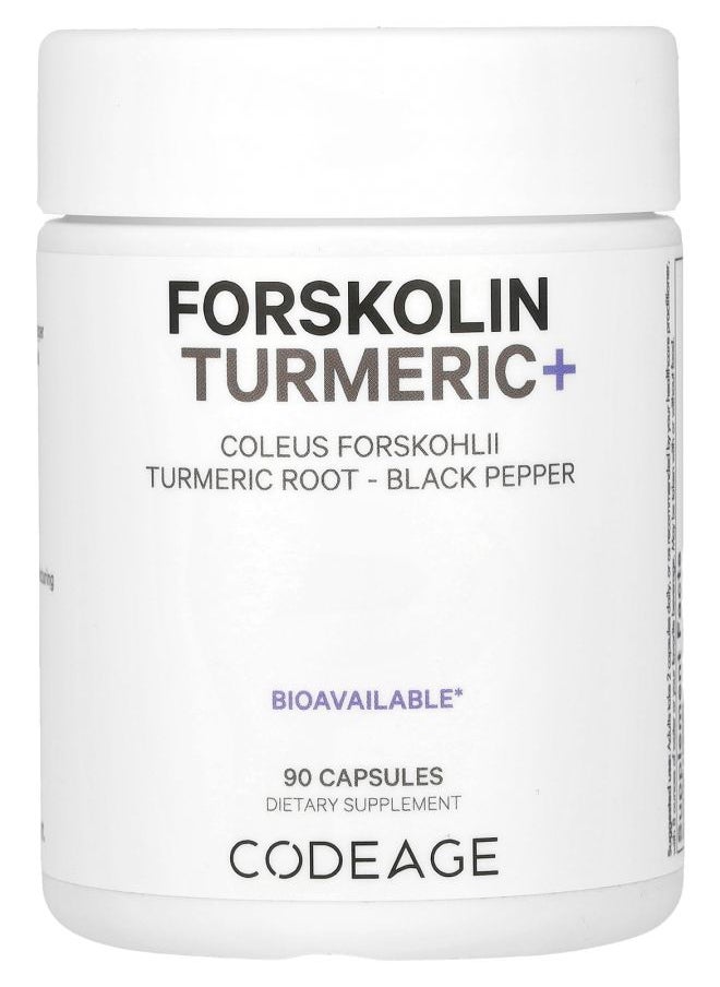 Codeage - Forskolin Turmeric+ 90 Capsules - Image 1
