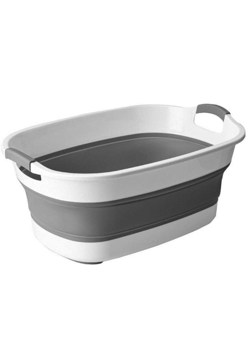 Large 38-Liter Collapsible Laundry Basket, Space-Saving, Bathtub Storage Container, Multi-Colored Washbasin - Image 1
