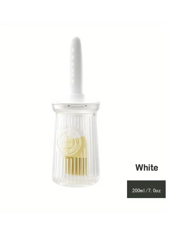Versatile Silicone Oil Brush for Kitchen | High-Temperature Resistant | Integrated Oil Bottle & Basting Brush | Perfect for BBQ, Grilling, and Pancake Making | Easy to Clean | BPA-Free | Heatproof Handle