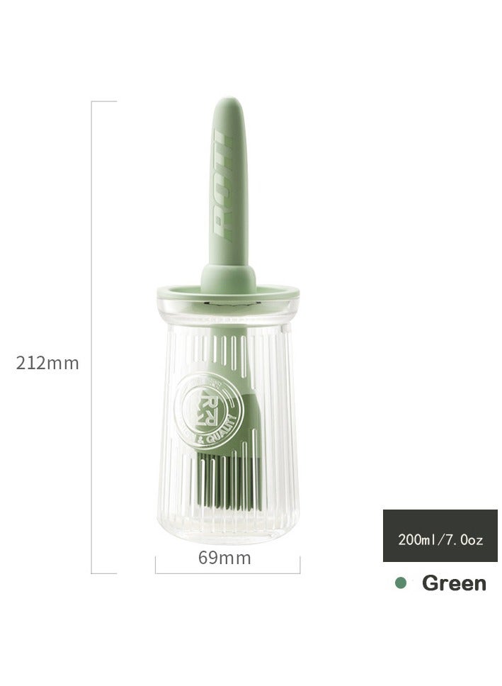Versatile Silicone Oil Brush for Kitchen | High-Temperature Resistant | Integrated Oil Bottle & Basting Brush | Perfect for BBQ, Grilling, and Pancake Making | Easy to Clean | BPA-Free | Heatproof Handle