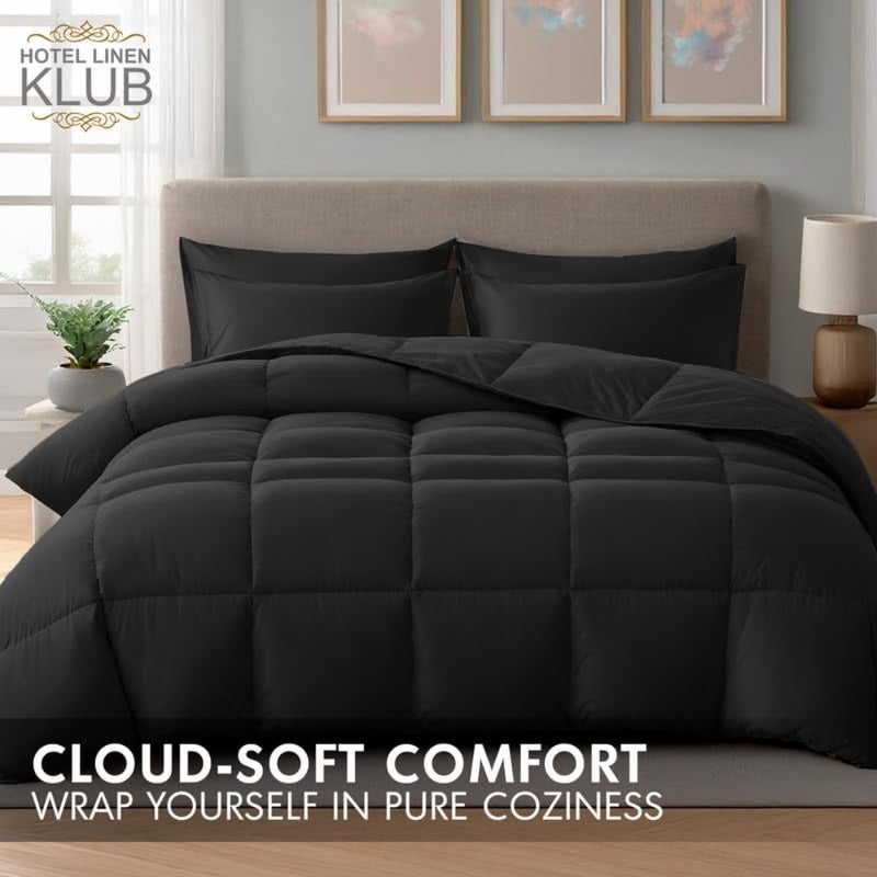 haode6-Piece Down Alternative Comforter Set-All-Season Ultra Soft Microfiber Duvet Set Lightweight and Cozy, Size: 240x260 cm-Stylish Hotel Quality Bedding for Year-Round Use - Image 2