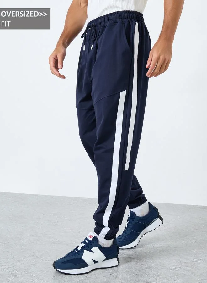Styli Styli Twill Side Tape Oversized Joggers