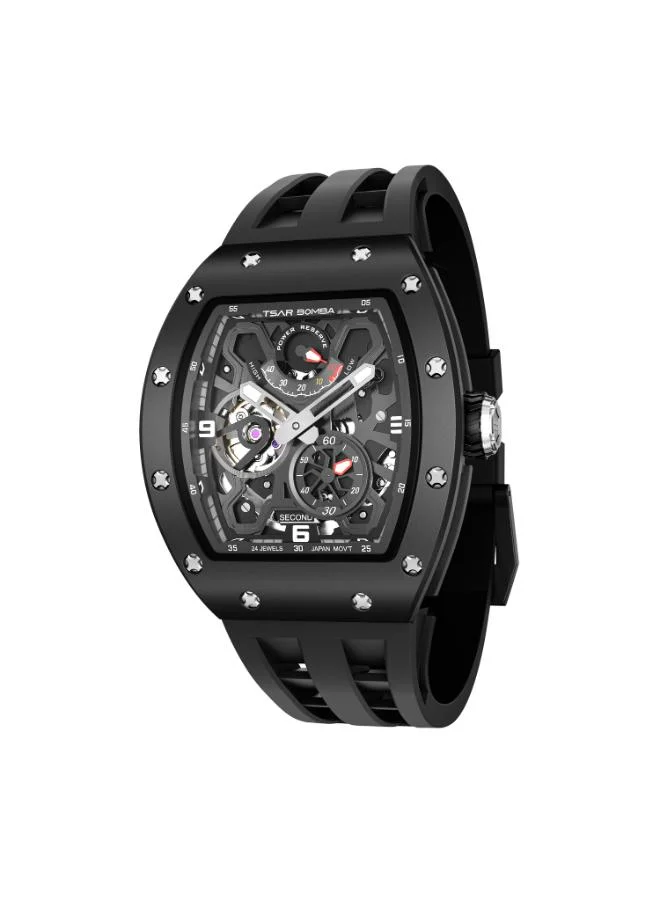 TSAR BOMBA Men's Rubber Automatic Watch TB8212C-02 - 50.0*42.8 mm