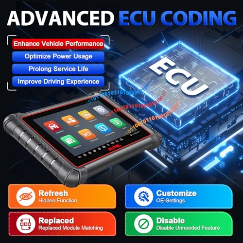 Autel Scanner MaxiPro MP900Z-BT: 2025 ECU Coding OBD2 Bidirectional Scan Tool with 40+ Services, Upgraded of MP900 MS906BT MP900BT All System OBDII Car Code Reader CAN FD, Alternative to MS906 Pro - Image 3