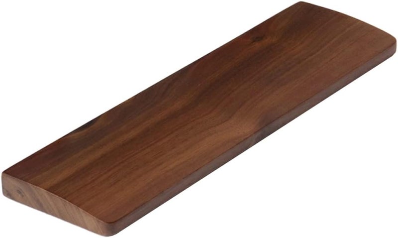 Solid Wood Keyboard Wrist Rest Pad 44X8X1 6CM Support for Office Gaming Typing - Image 1