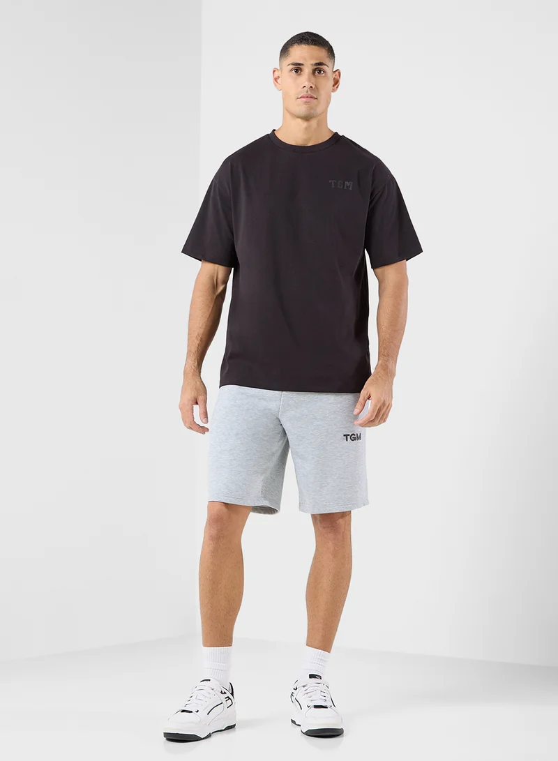 The Giving Movement Oversized College Printed T-Shirt