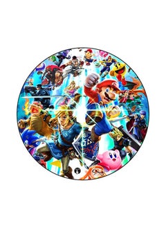 Video Game Super Smash Bros Print Mouse Pad Multicolour