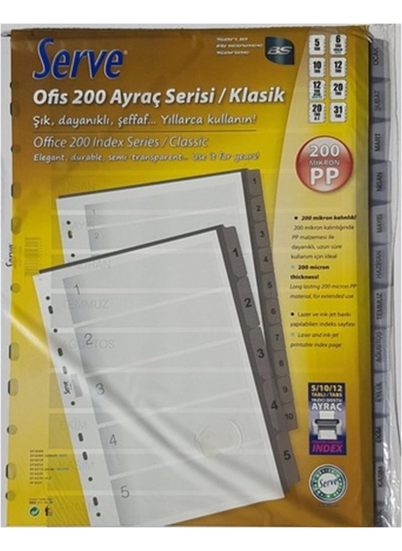 Serve OFİS200 Series 200MICRON Pp Transparent A4 Bookmark  - Image 1