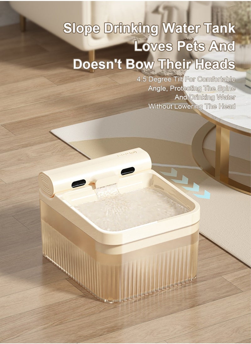 Large Capacity Cat Water Fountain Pet Water Dispenser Cat Water Dispenser Automatic Circulating Filter Sensor Drinker