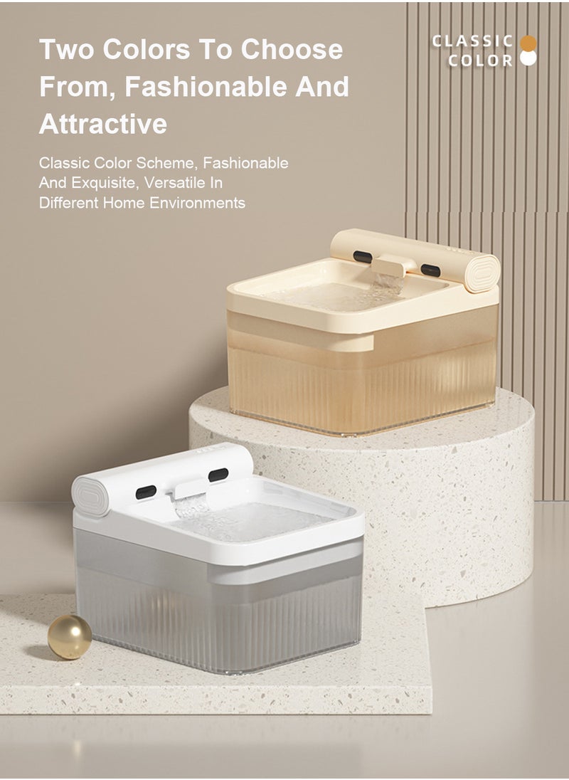 Large Capacity Cat Water Fountain Pet Water Dispenser Cat Water Dispenser Automatic Circulating Filter Sensor Drinker
