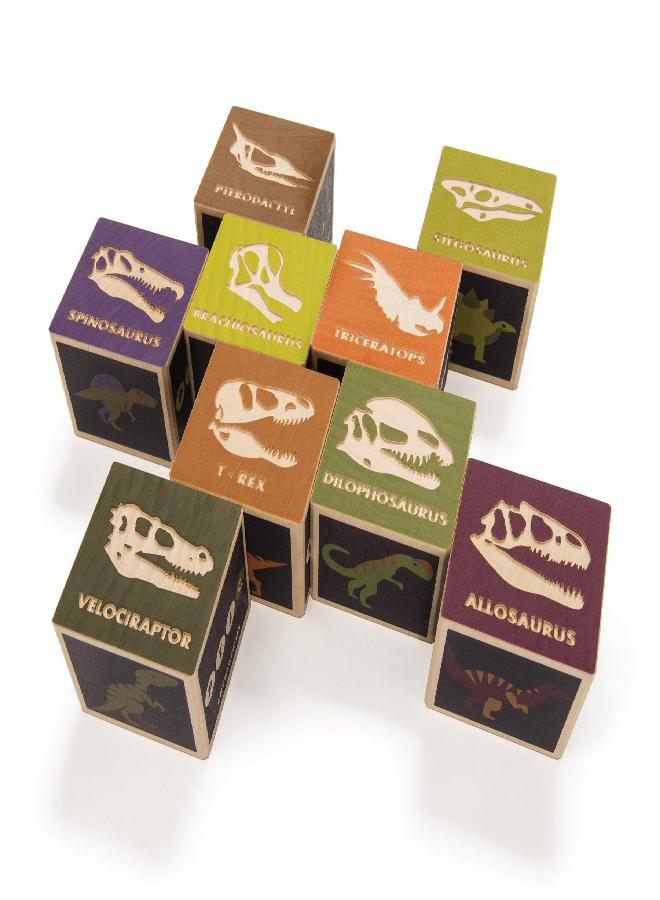 Uncle Goose Dinosaur Blocks - Made in The USA - Image 2