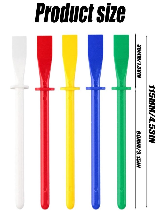 Quweiz 30 Pcs Glue Spreaders, Easy Clean Colored Plastic Glue Applicator, Painting Scrapers DIY Art Leather Craft Tool - Image 2