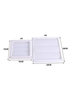 SYOSI Air Vent Grille Cover Tech Drive Vent Louvered Outdoor Dryer Vent Cover for Home Office Bathroom Toilet  - Image 5