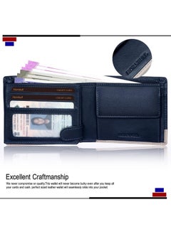 HORNBULL HORNBULL Jackson Navy Leather Wallet for Men | Branded Quality Mens Wallet with RFID Blocking | Wallets Men Genuine Leather | Purse Men Leather  - Image 2
