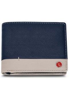 HORNBULL HORNBULL Jackson Navy Leather Wallet for Men | Branded Quality Mens Wallet with RFID Blocking | Wallets Men Genuine Leather | Purse Men Leather  - Image 1