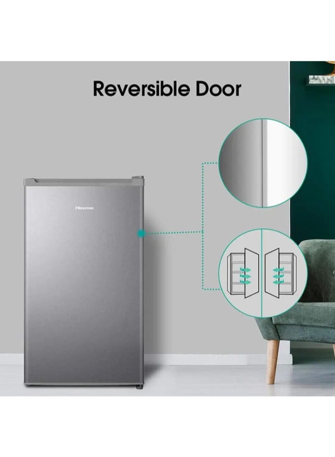 Hisense Renewed - 122L Single Door Refrigerator 220 kW RR122D4SAU Grey - Image 5