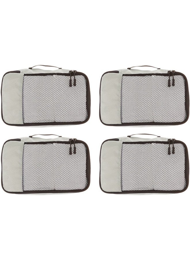 Oxbow أكس بو Packing Cube منظم السفر للرجال والنساء حقائب تخزين الملابس (صغيرة - 4 قطع، نايلون)، رمادي - Image 2