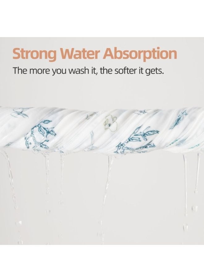 SEEDNUR Cozy, Absorbent, Skin-Friendly Breathable Premium Baby Muslin Swaddle Blanket, 120 X 120 CM - Image 4