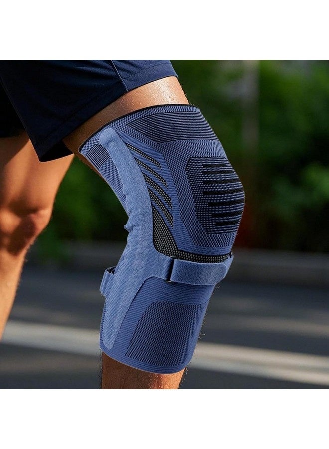 Beauenty Knee Brace for Men Women Compression Knee Sleeve with Side Stabilizers Knee Support for Meniscus Tear Workout Sports Knee Protection for Arthritis Pain Relief Joint Pain,Size L - Image 2