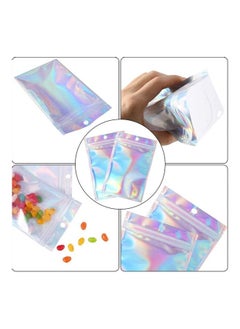 Y&D 100-Piece Resealable Smell-Proof Foil Pouch Multicolour 10x15cm  - Image 3
