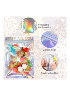 Y&D 100-Piece Resealable Smell-Proof Foil Pouch Multicolour 10x15cm  - Image 4