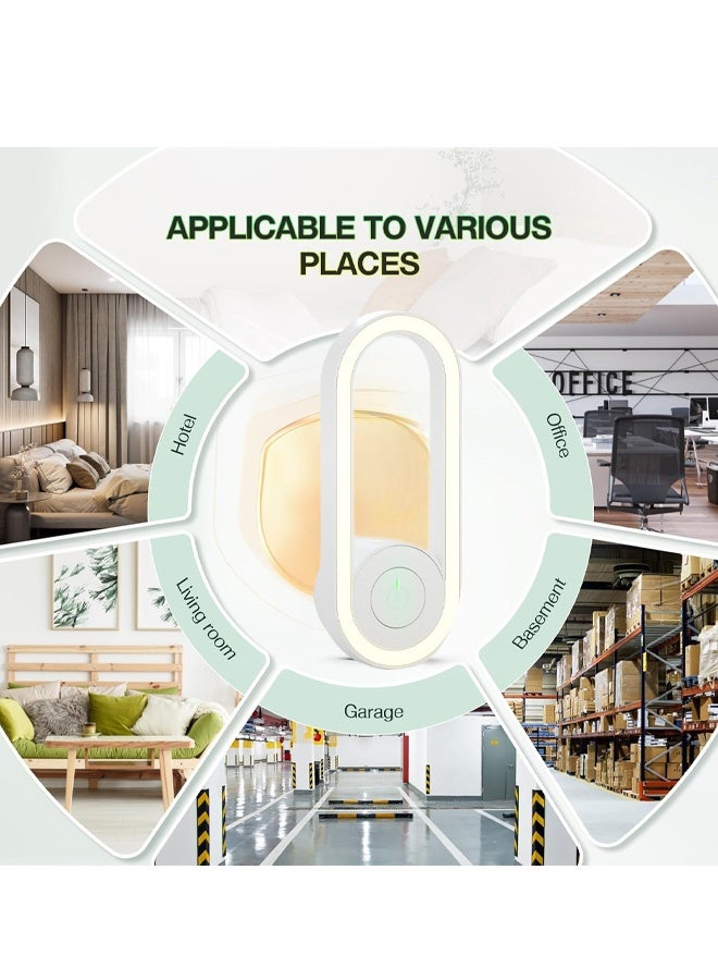 Household mosquito killer, aluminum ultrasonic mosquito killer lamp, ultraviolet lamp, for indoor and outdoor use, can catch mosquitoes and flies, flying insect killer, LED night light - Image 2