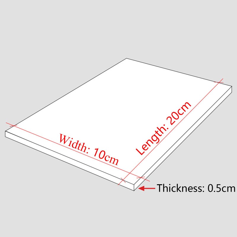5Pcs White PVC Foam Board Sheets 0.5x10x20cm Lightweight Rigid Polystyrene for Crafts DIY Art Display - Image 3