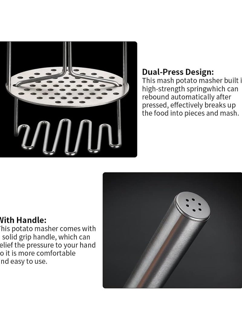 2 in 1 Potato Masher and Ricer Stainless Steel Dual-Press Design Premium Heavy Duty Masher  - Image 3