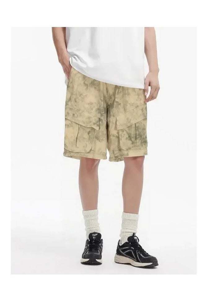 الأناقة  شورت جنز اوفر سايز  مغسول بجيوب امامية - Baggy Short - Image 4