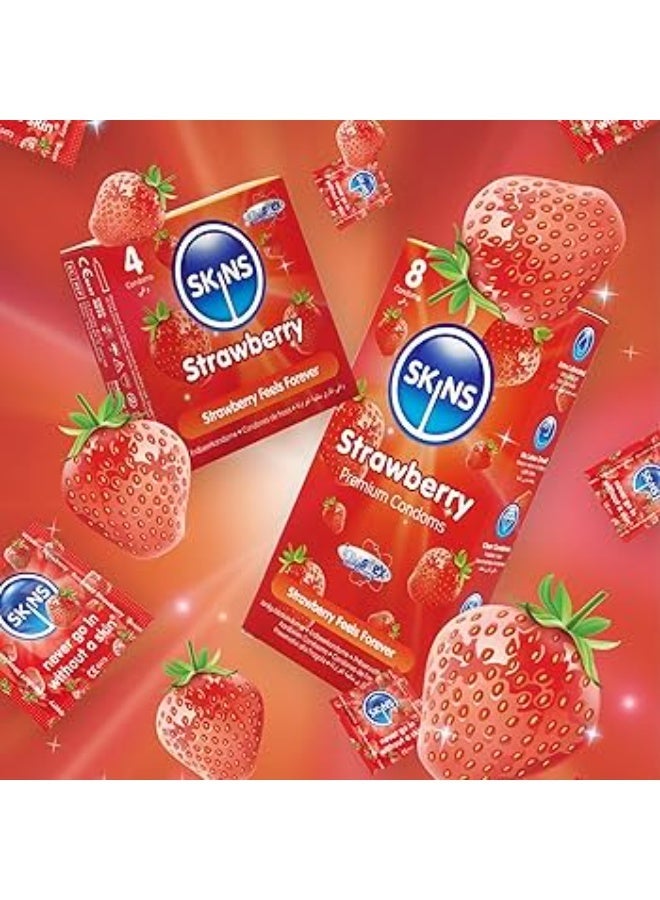 SKINS CONDOMS STRAWBERRY 8PIC - Image 2