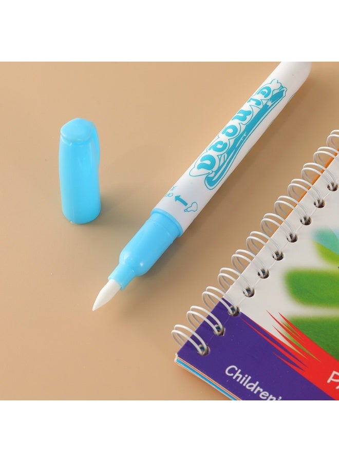 3Pcs Magic Water Colouring Book，Magic Water Drawing Book, Reusable Painting Book, Education Doodle Painting Toys for Kids Boys Girls Ages 2-5 Years Learning Gifts - Image 5