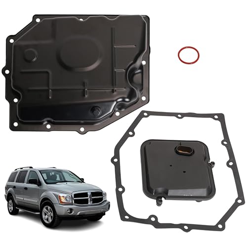 JAVOUKA Transmission Oil Pan Kit with Filter & Gasket, for 42RLE Transmission, for Dodge Dakota Durango Nitro Challenger Charger Magnum, for Jeep Liberty Wrangler, #52852912AC 265-818 - Image 1
