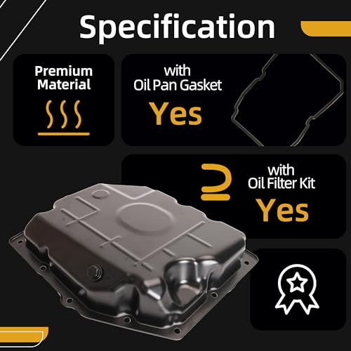 JAVOUKA Transmission Oil Pan Kit with Filter & Gasket, for 42RLE Transmission, for Dodge Dakota Durango Nitro Challenger Charger Magnum, for Jeep Liberty Wrangler, #52852912AC 265-818 - Image 5