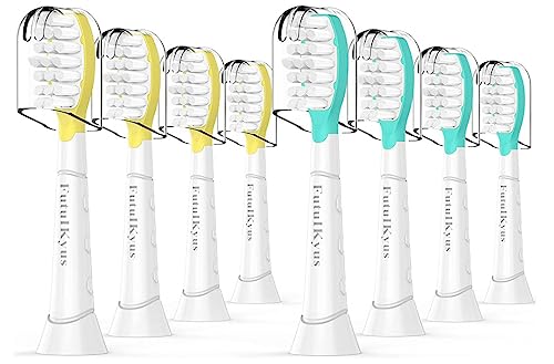 FutulkyUS Kids Toothbrush Replacement Heads for Philips Sonicare: Over 7 Years Old Child Soft Electric Standard Children Brush Head for Boy Girl, White 8 Pack - Image 1